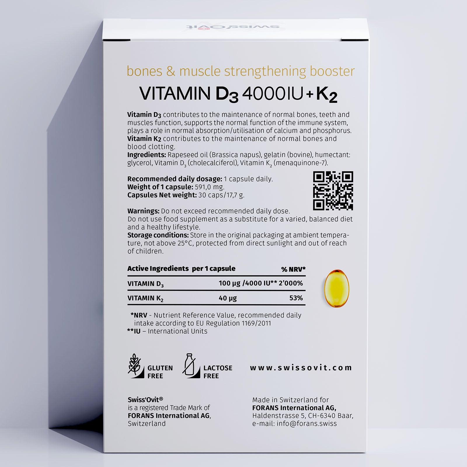VITAMIN D3 4000 IU + K2