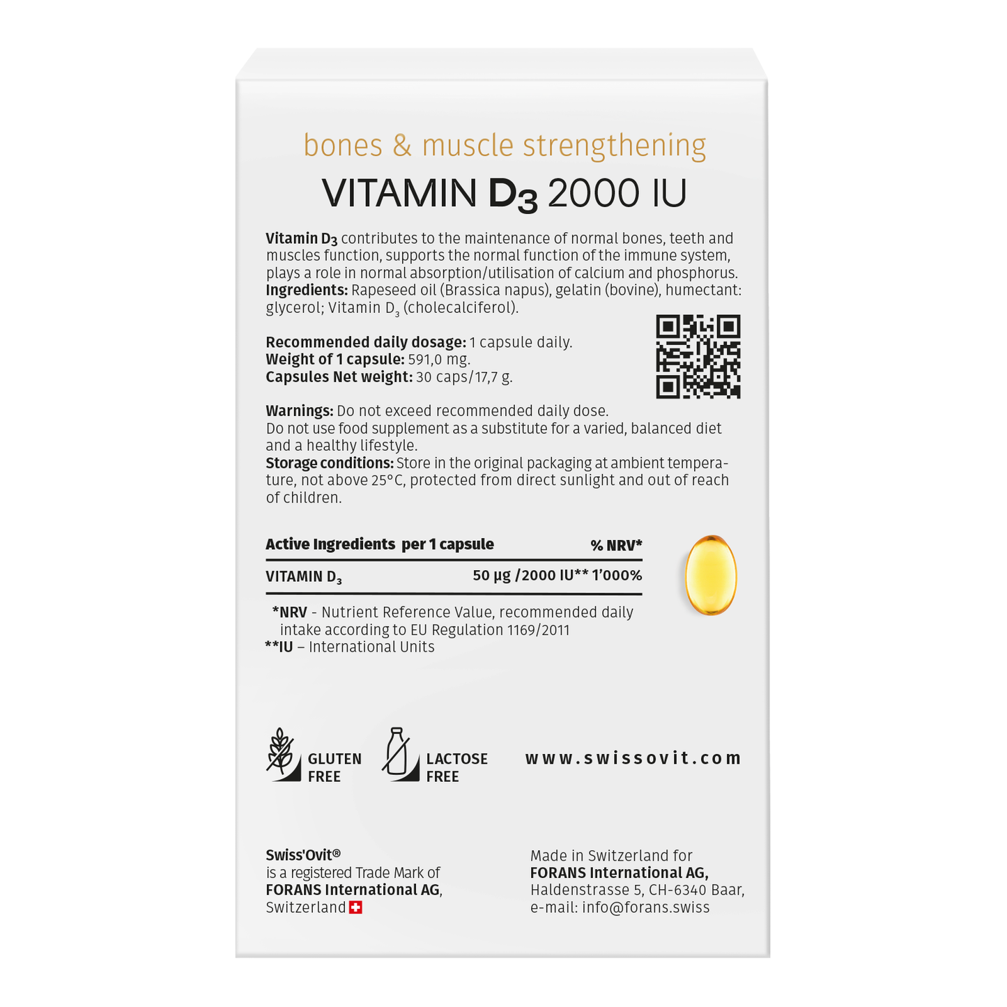 VITAMIN D3 2000 IU